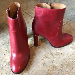 Calvin Klein, new, size 6 1/2, red boot
